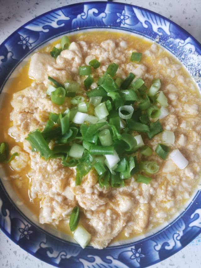 鸡蛋焖内脂豆腐