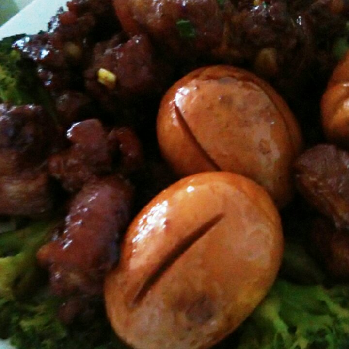 红烧肉烧蛋