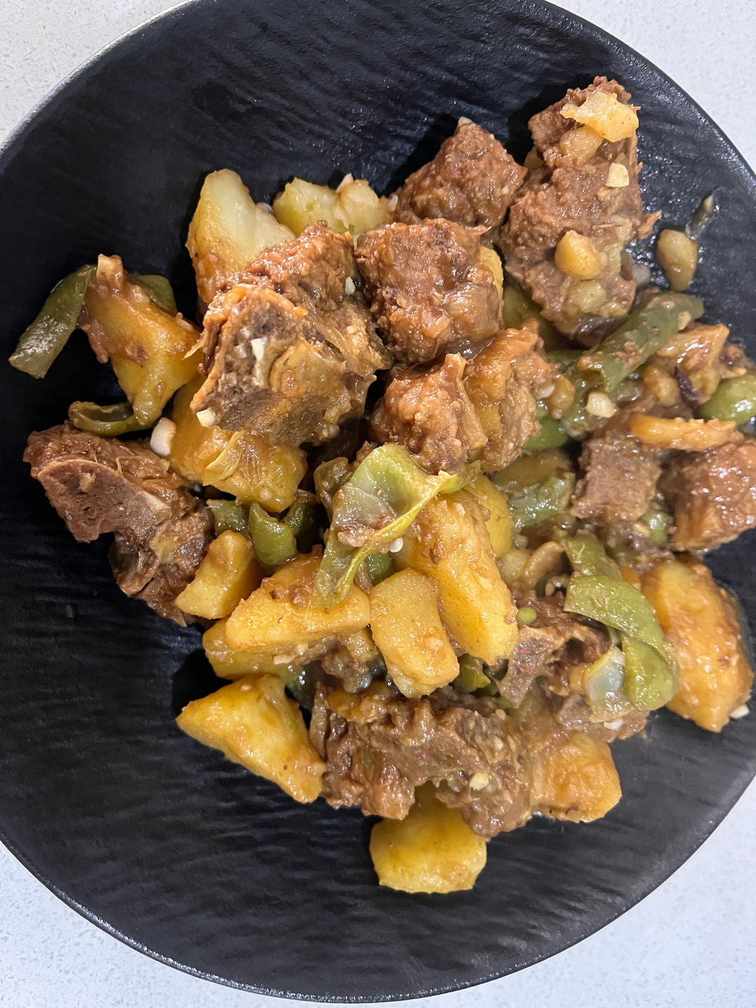 硬菜代表--排骨炖豆角土豆（豆角焖面胚子）