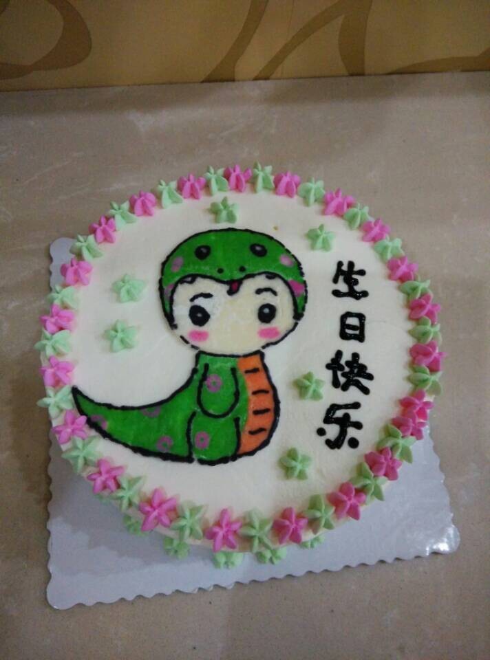 巧克力转印法做巧虎蛋糕