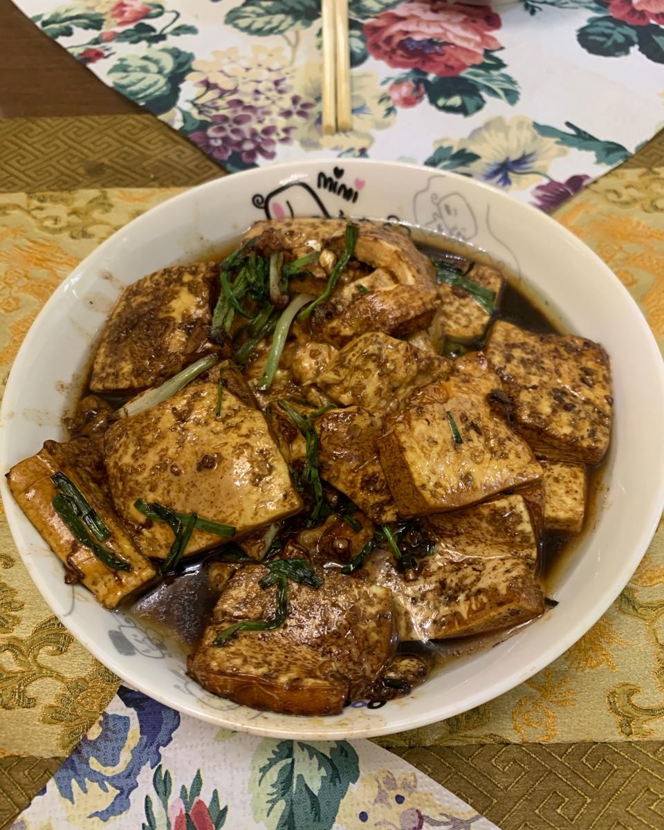 小葱炒豆腐