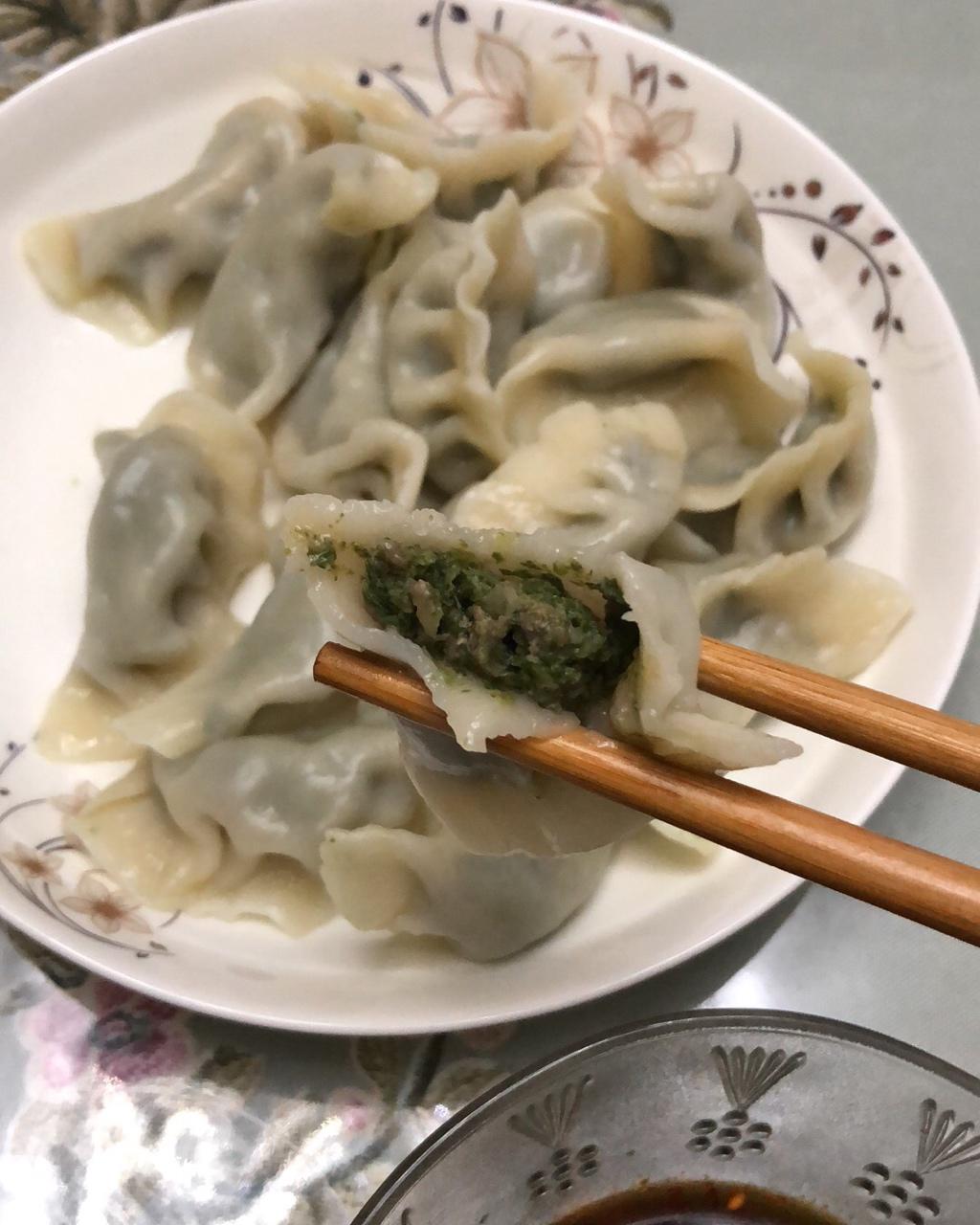荠菜鲜肉饺子