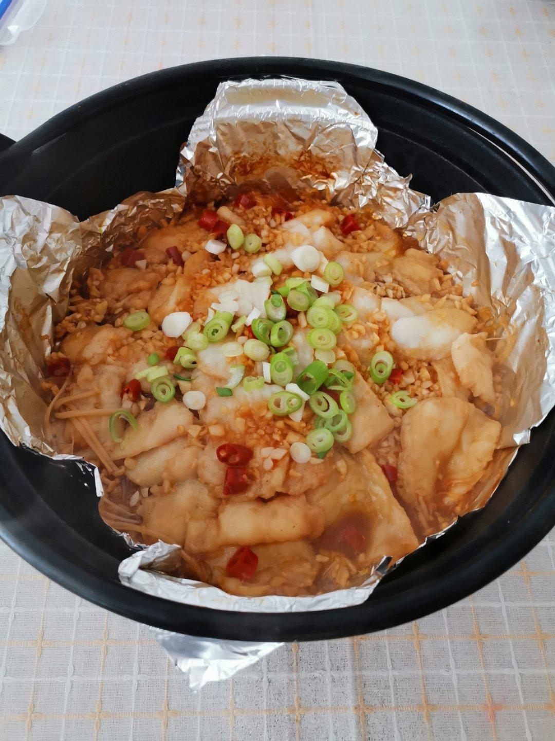 蒜香粉丝巴沙鱼