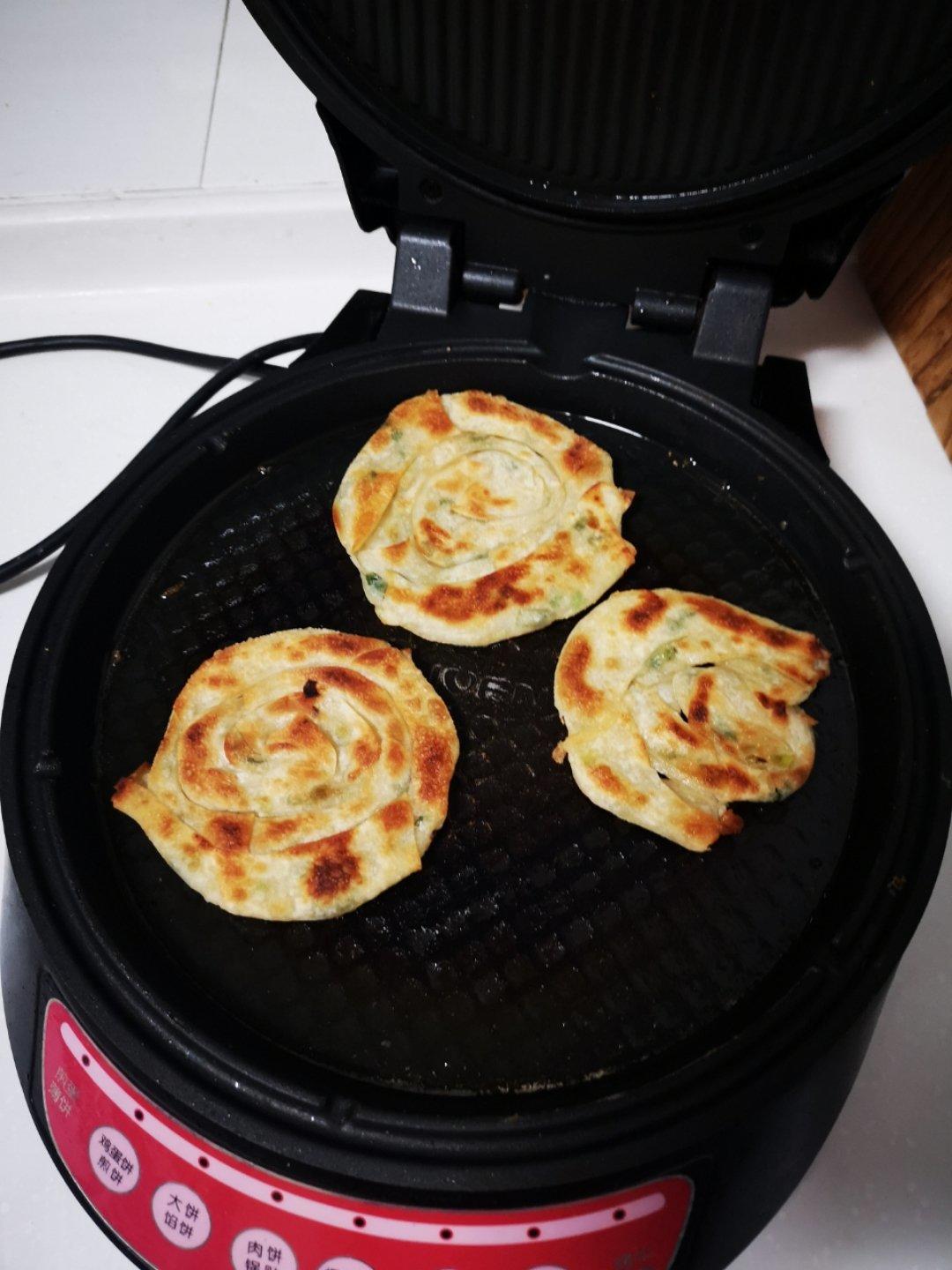 葱油饼（馄饨皮版）