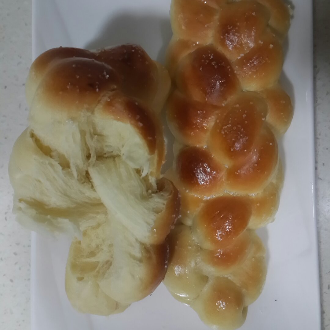 砂糖麻花面包（两股辫子）
