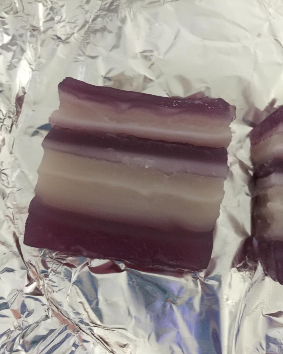 紫薯水晶椰汁糕