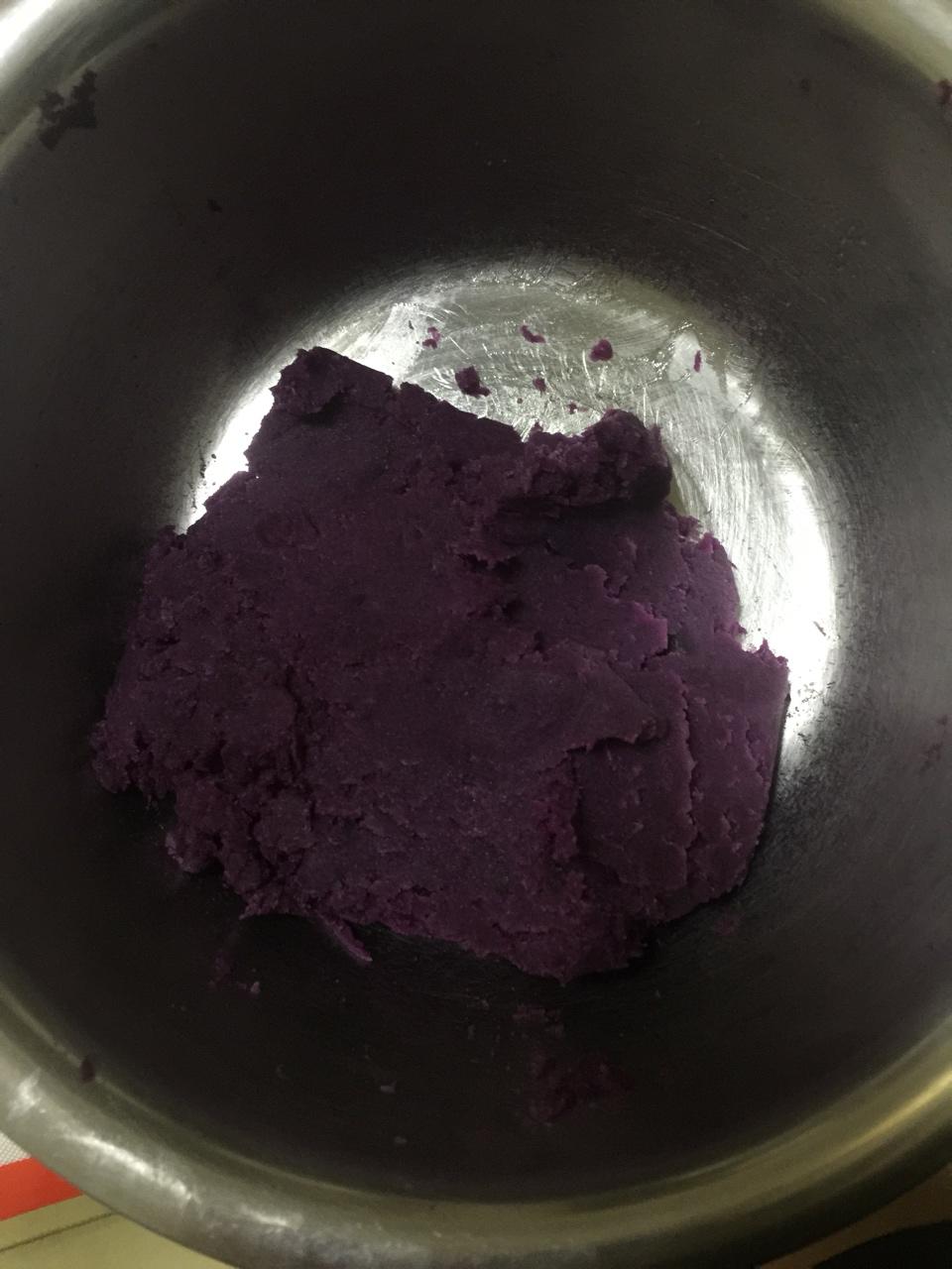 【紫薯馅】-面包机炒制健康的美味