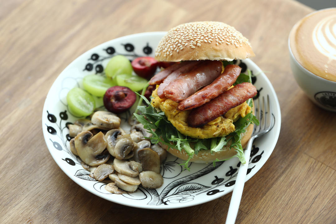 松软烫种汉堡胚