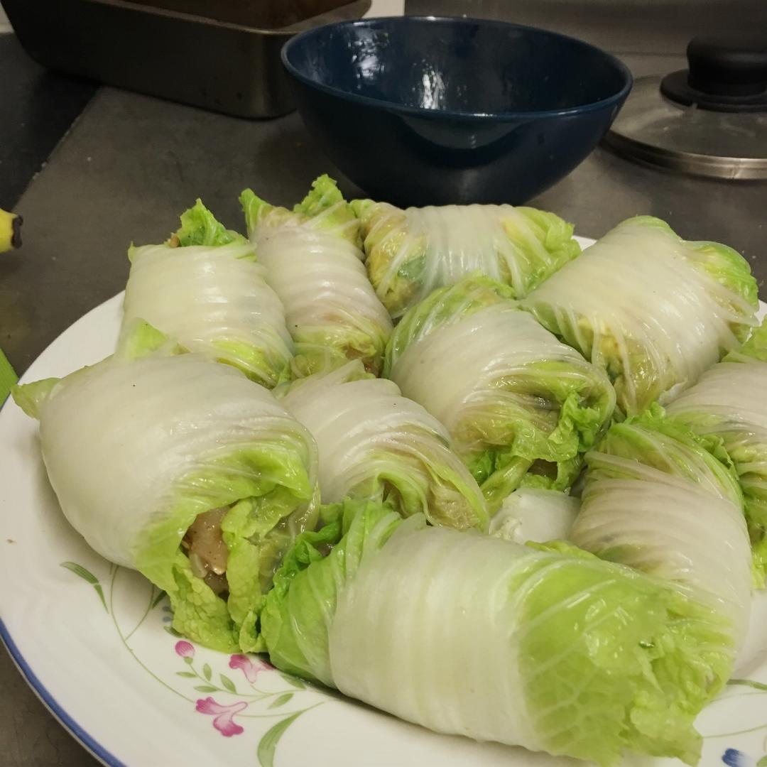 【健康三餐】清蒸鸡肉白菜卷