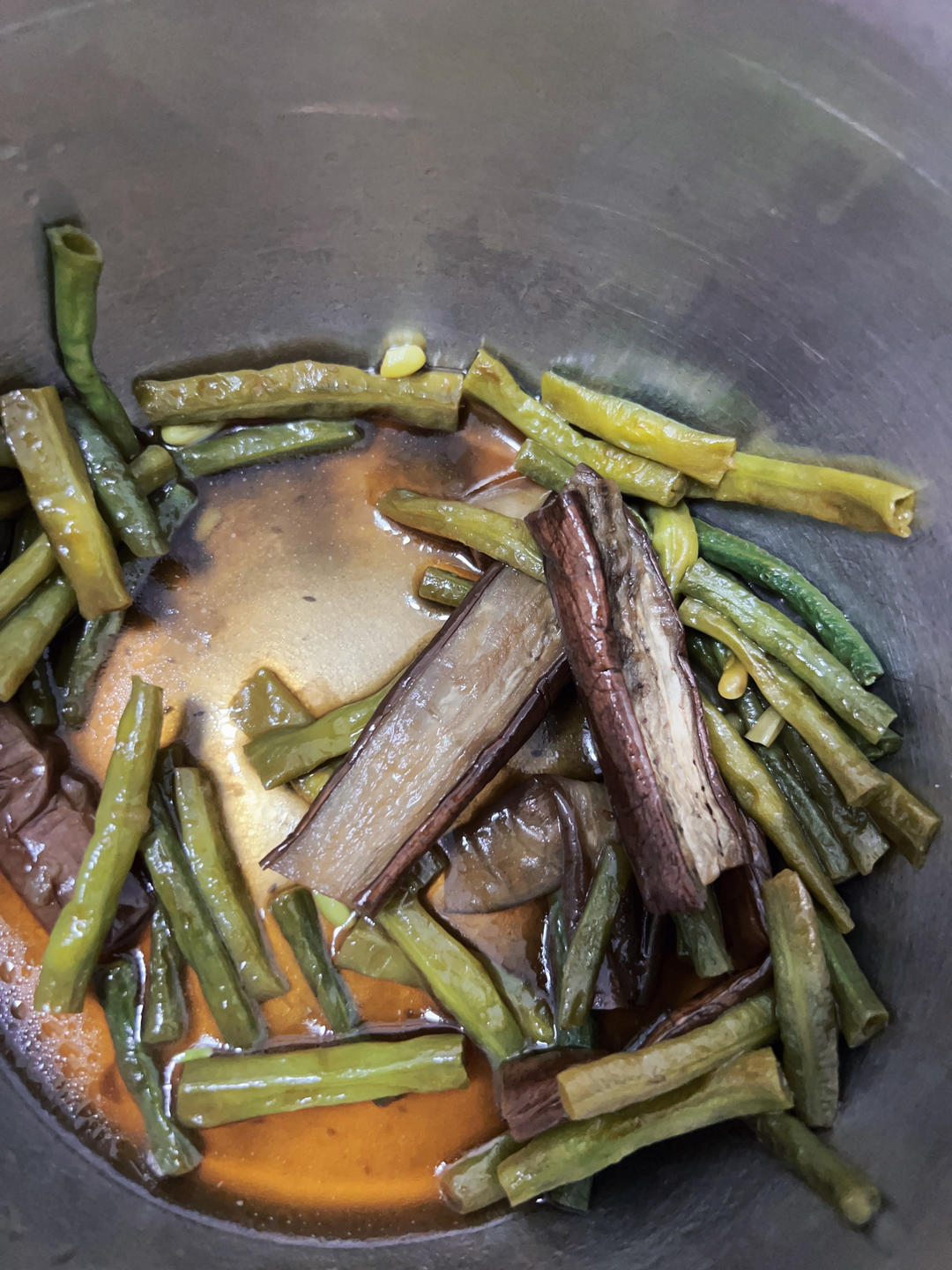 少油版茄子豆角