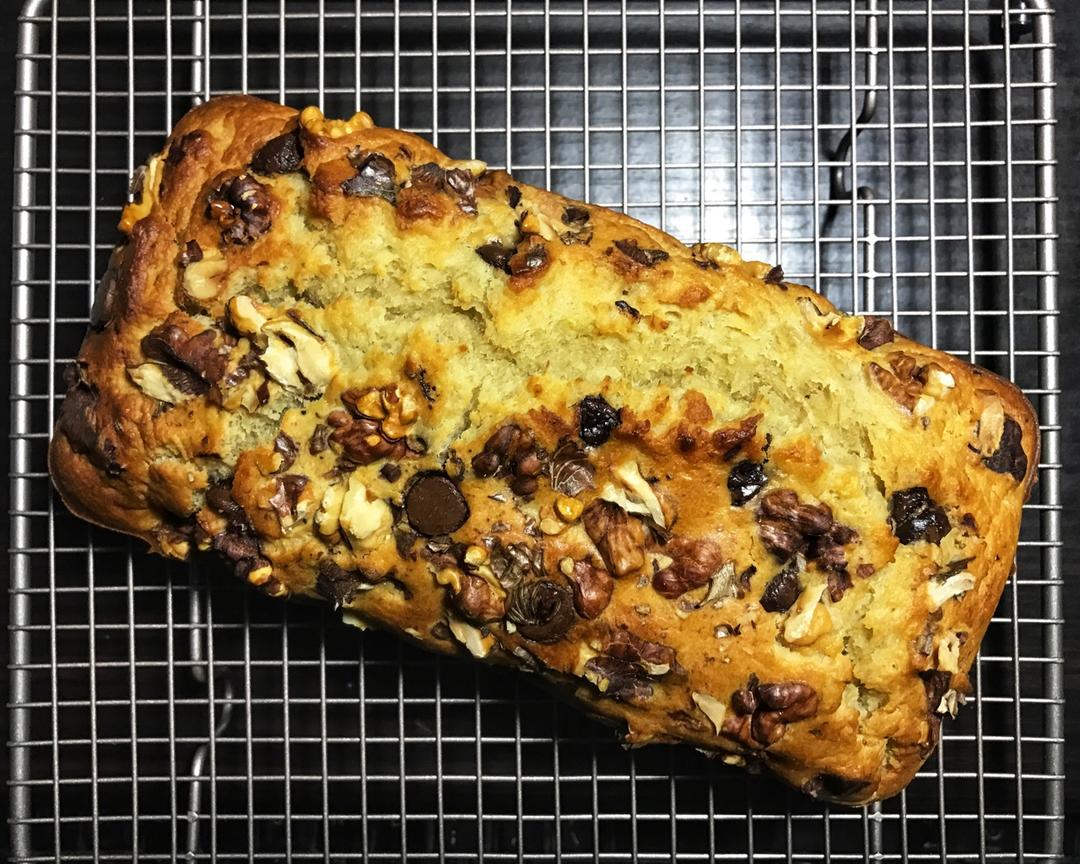 香蕉核桃蛋糕（低油少糖健康版）