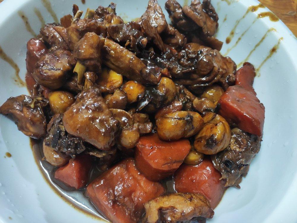 【栗子烧鸡】鸡肉都给你吃，栗子归我~