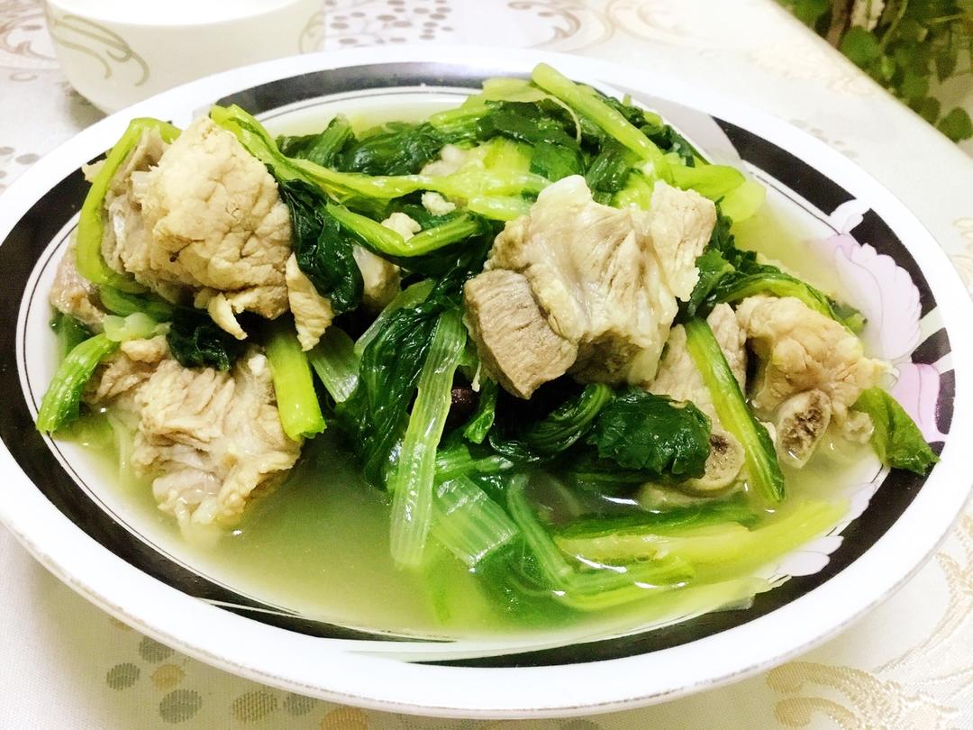 小白菜炖排骨