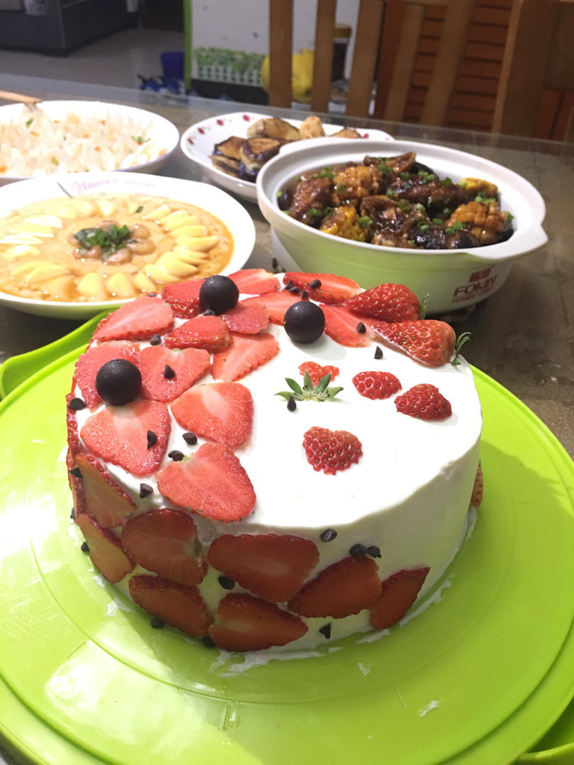 超级简单美腻的生日蛋糕，情人节蛋糕。解决各种抹面困难！