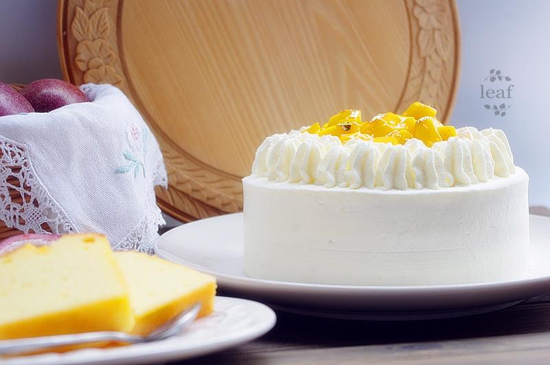 百香果芒果奶油蛋糕（百香果海绵蛋糕做法）的做法
