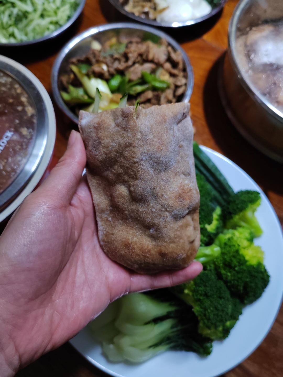 减肥期必备！在家完美自制100%全麦卷饼，卷肉卷菜好吃不胖~