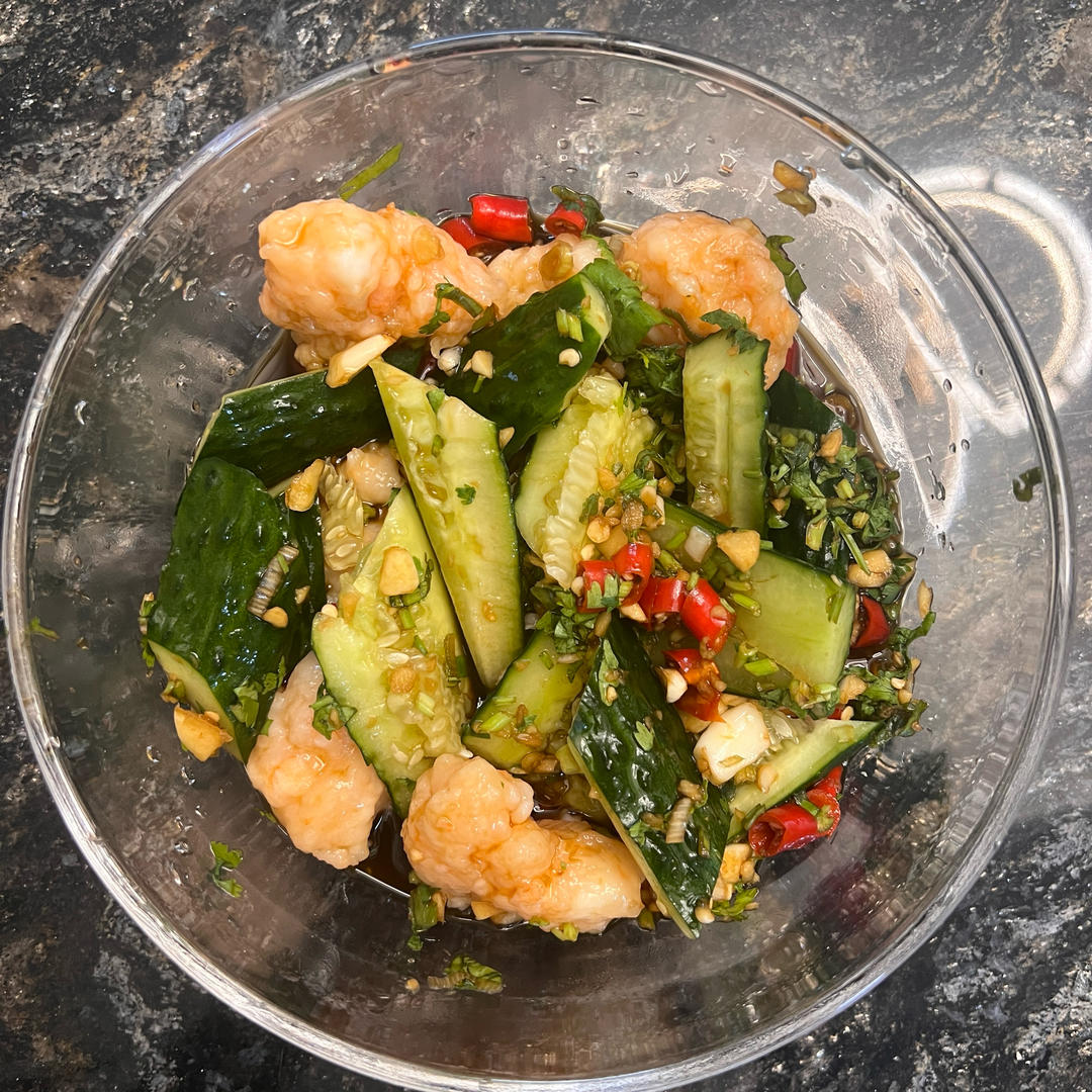 减脂餐l黄瓜凉拌虾滑🍤