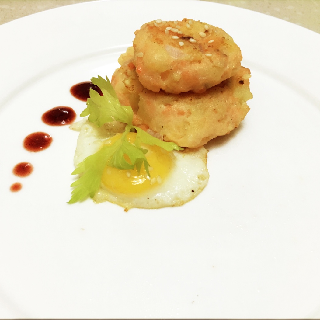 三文鱼米饼（宝宝辅食）