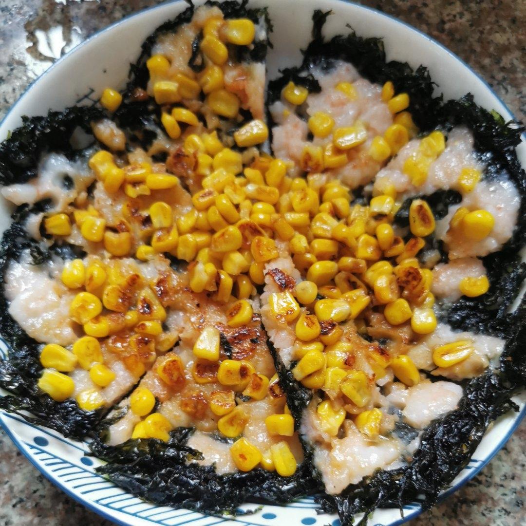 【紫菜虾滑饼】
