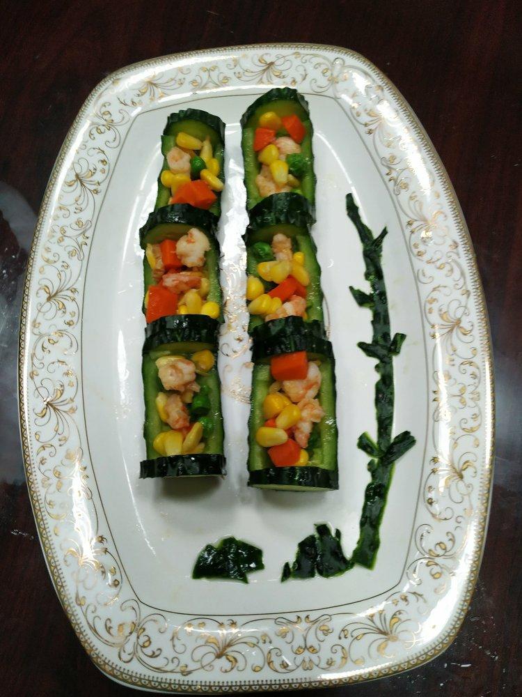 白金吃货做的翠竹报春节节高
