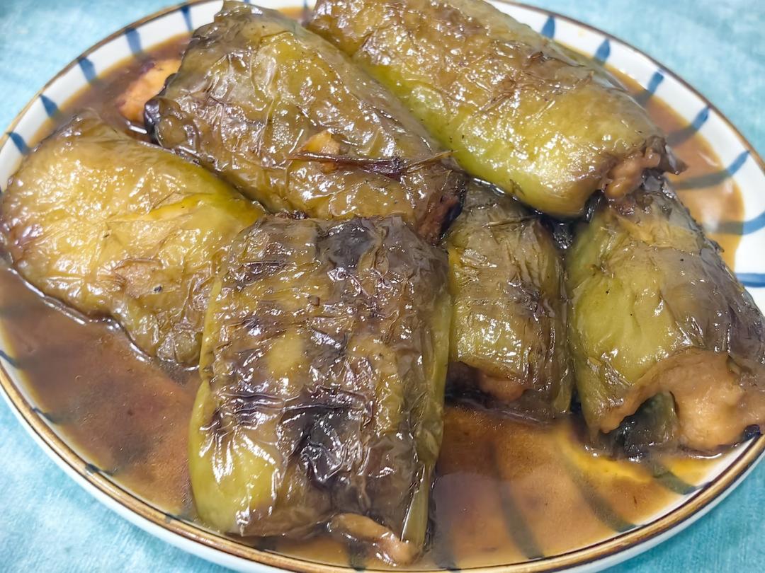 超下饭的青椒酿虾滑