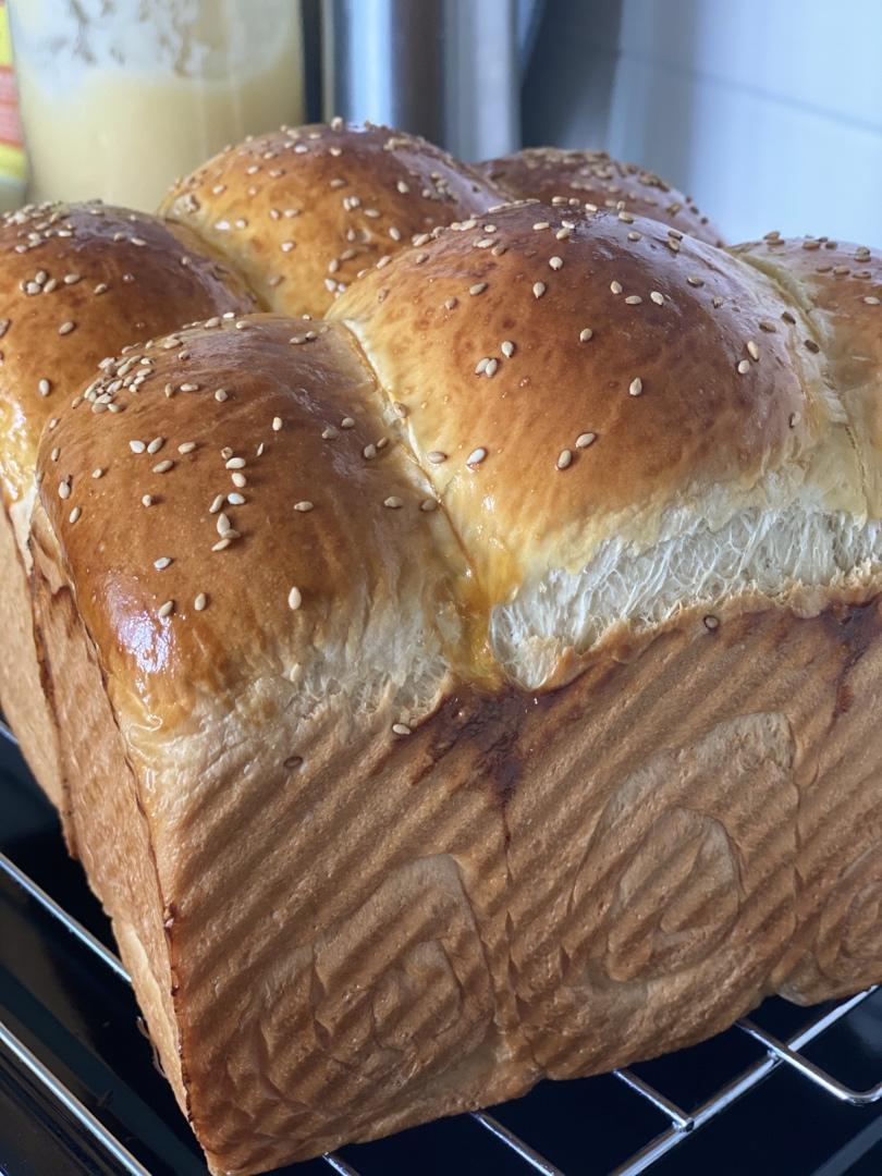 最好吃的牛奶吐司妃娟的100%中种北海道牛奶吐司奶油吐司