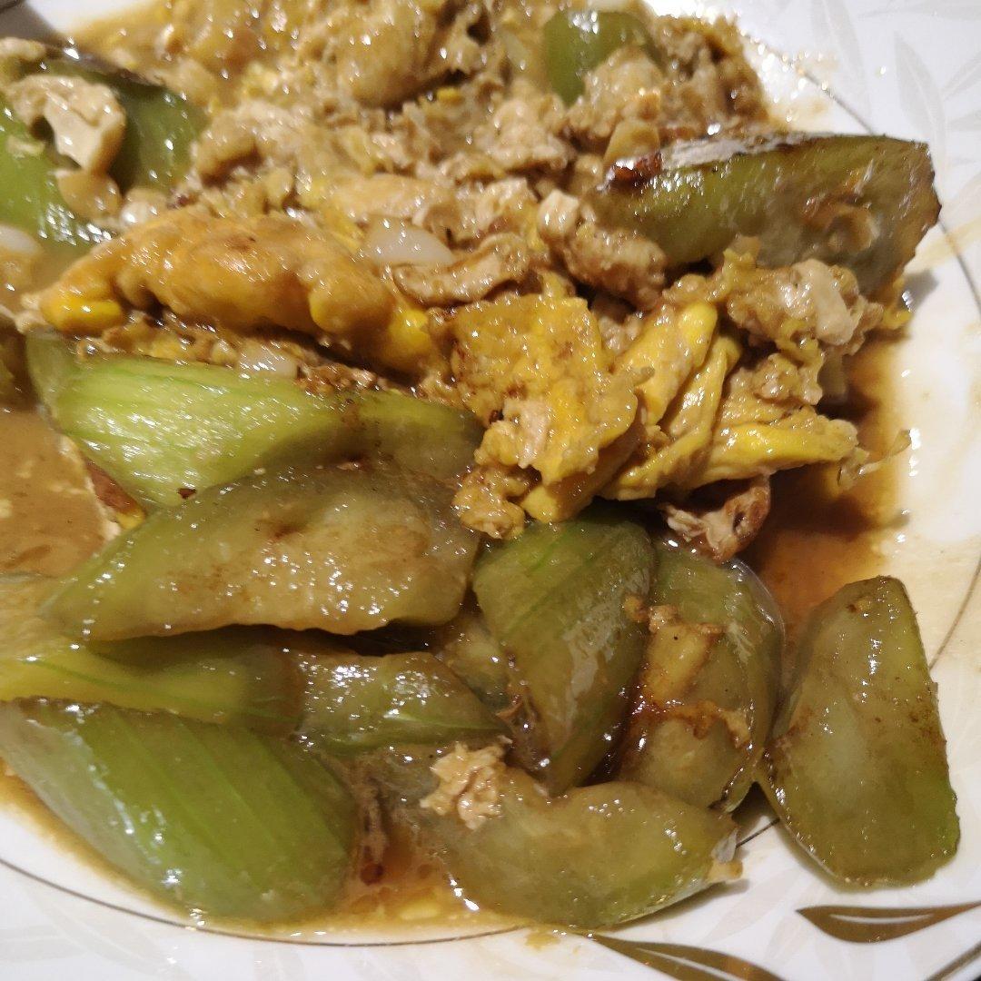 丝瓜炒鸡蛋