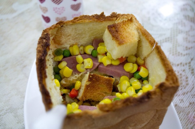 奶酪培根土司堡