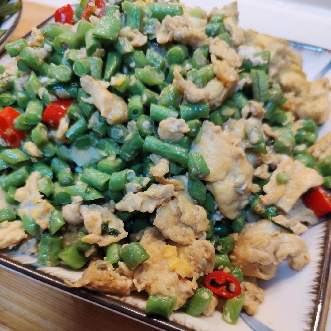 豆角炒蛋