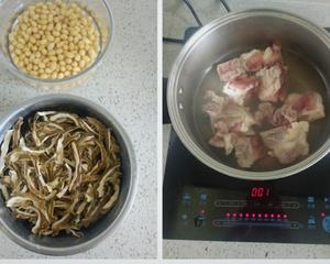 广东汤谱之清热祛火      凉瓜干黄豆煲猪骨的做法 步骤1