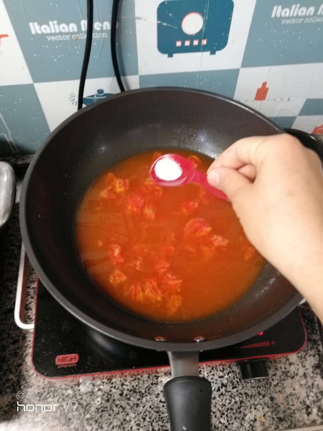 快手西红柿鸡蛋面🍜的做法 步骤8