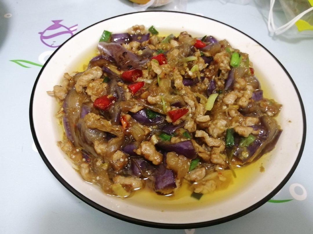 红烧肉沫茄子