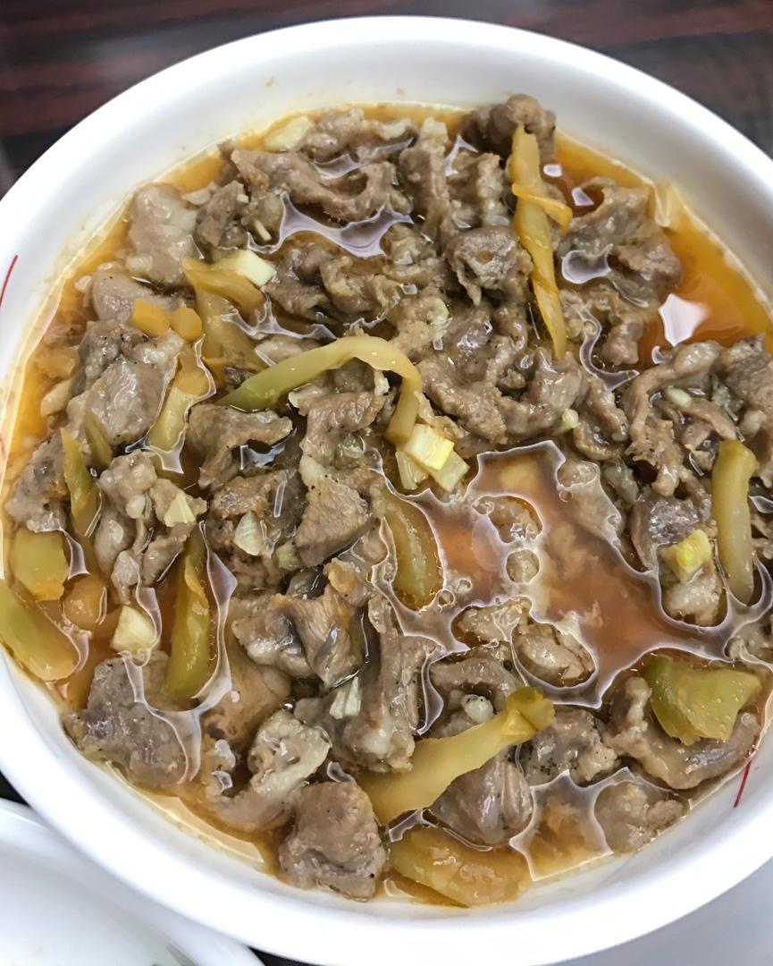 榨菜丝蒸猪面肉
