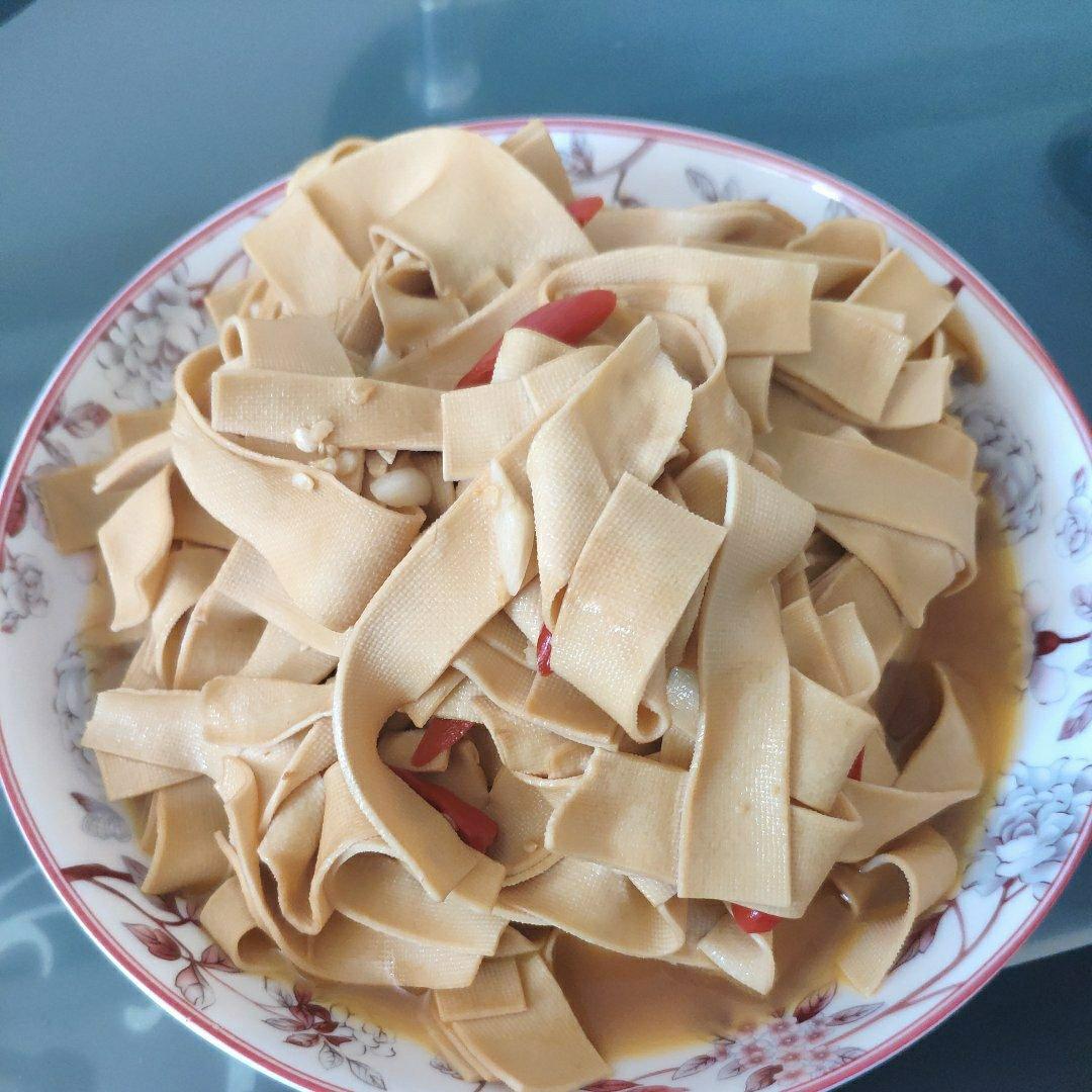 清炒豆腐皮