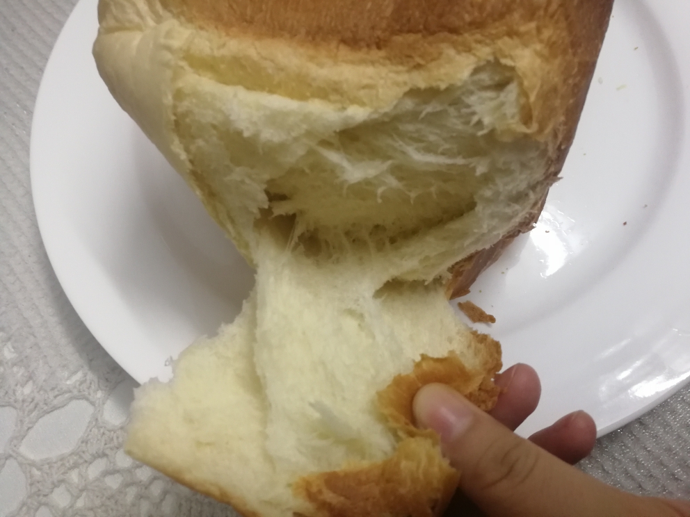 东菱面包机也能做出松软可口的吐司（懒人版）的做法 步骤10