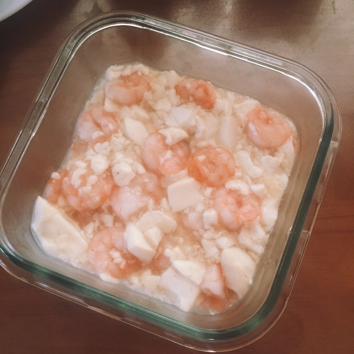 虾仁豆腐煲