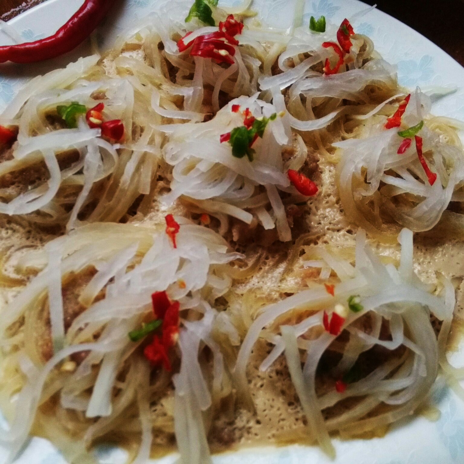 萝卜丝蒸肉丸