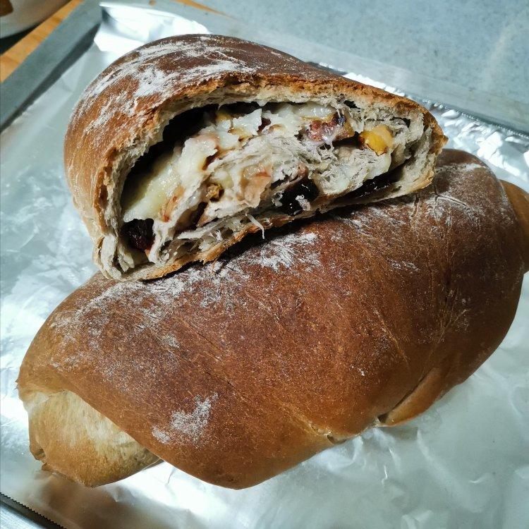 可可麻薯坚果软欧