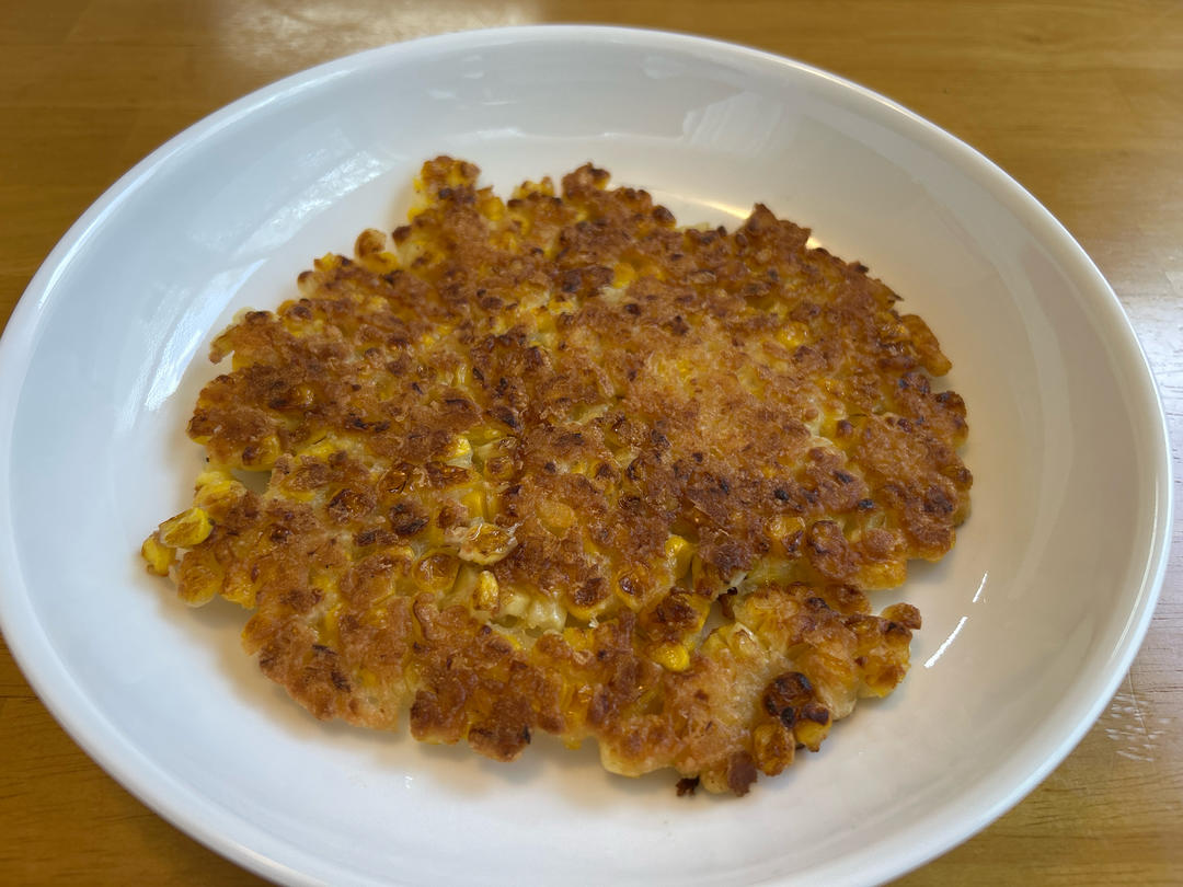 无敌好吃的奶香玉米烙，一次就成功！