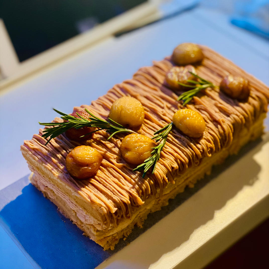 伯爵红茶栗子奶油蛋糕