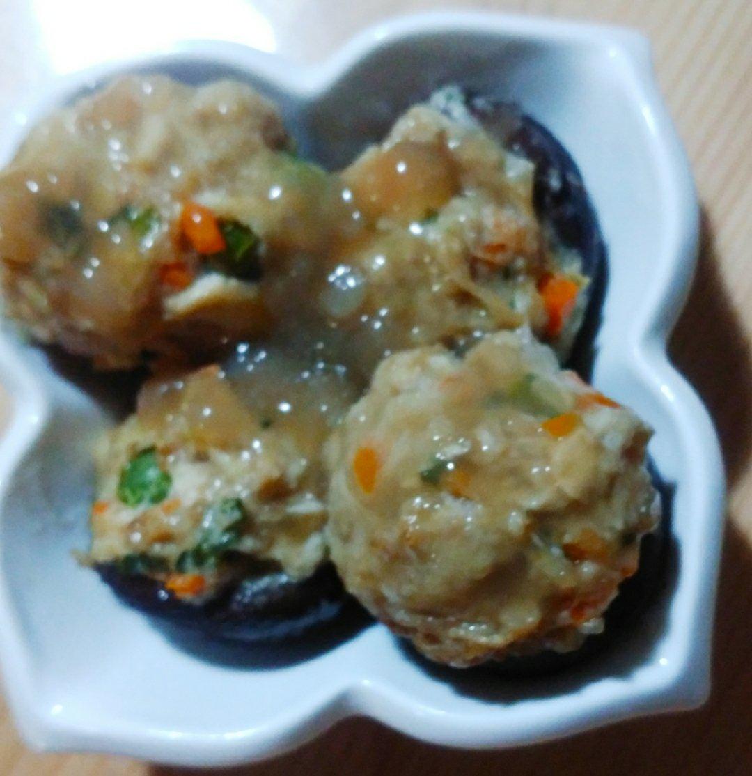豆腐肉末酿香菇