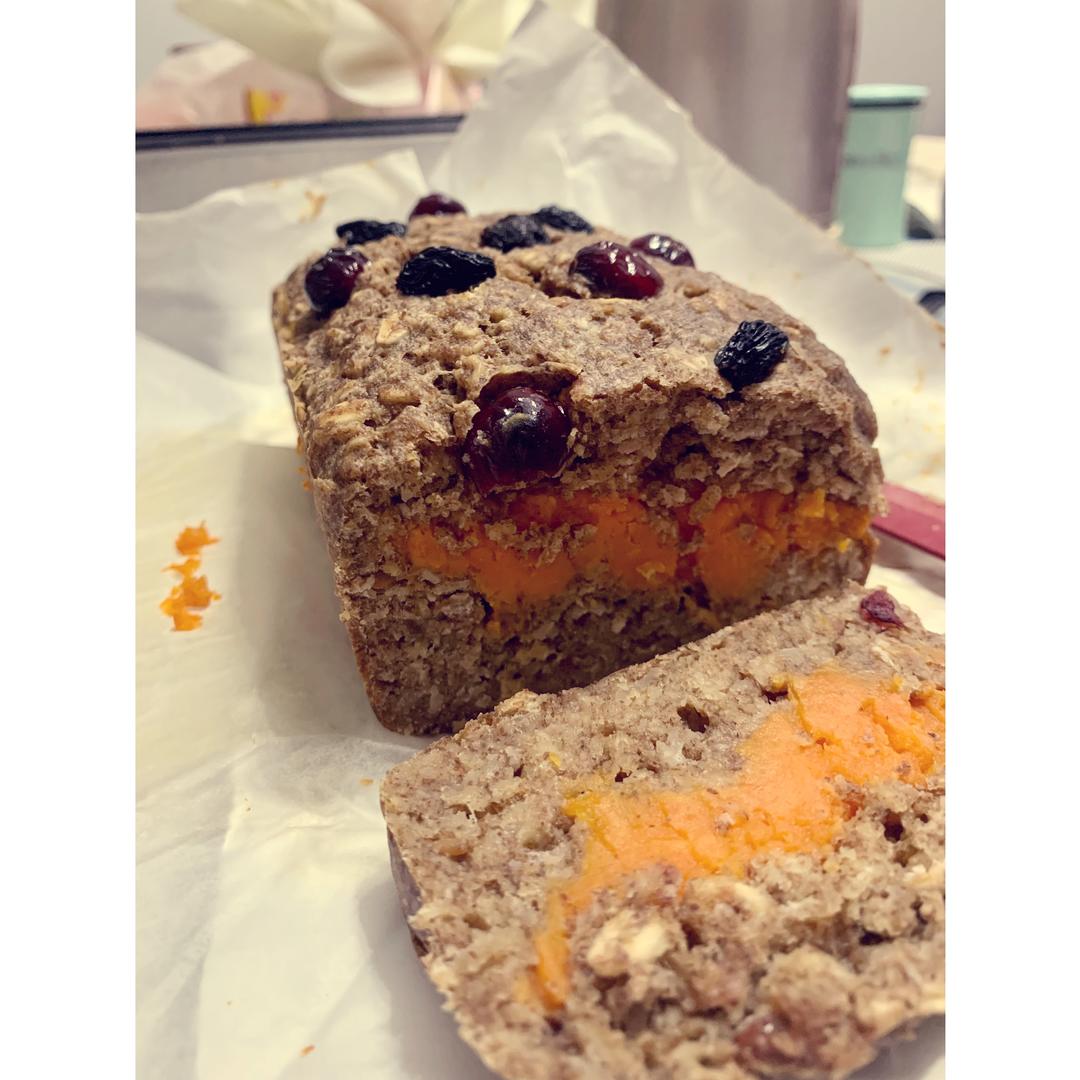 燕麦片黑麦红薯香蕉磅蛋糕的做法