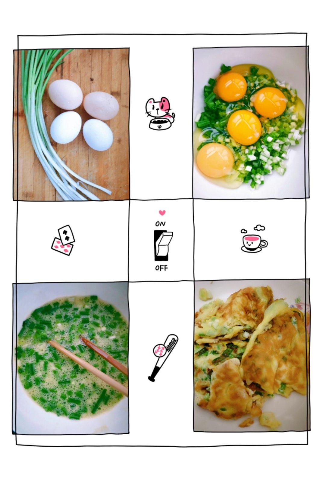 〈小葱炒鸡蛋〉，速成菜，欣小厨 😉