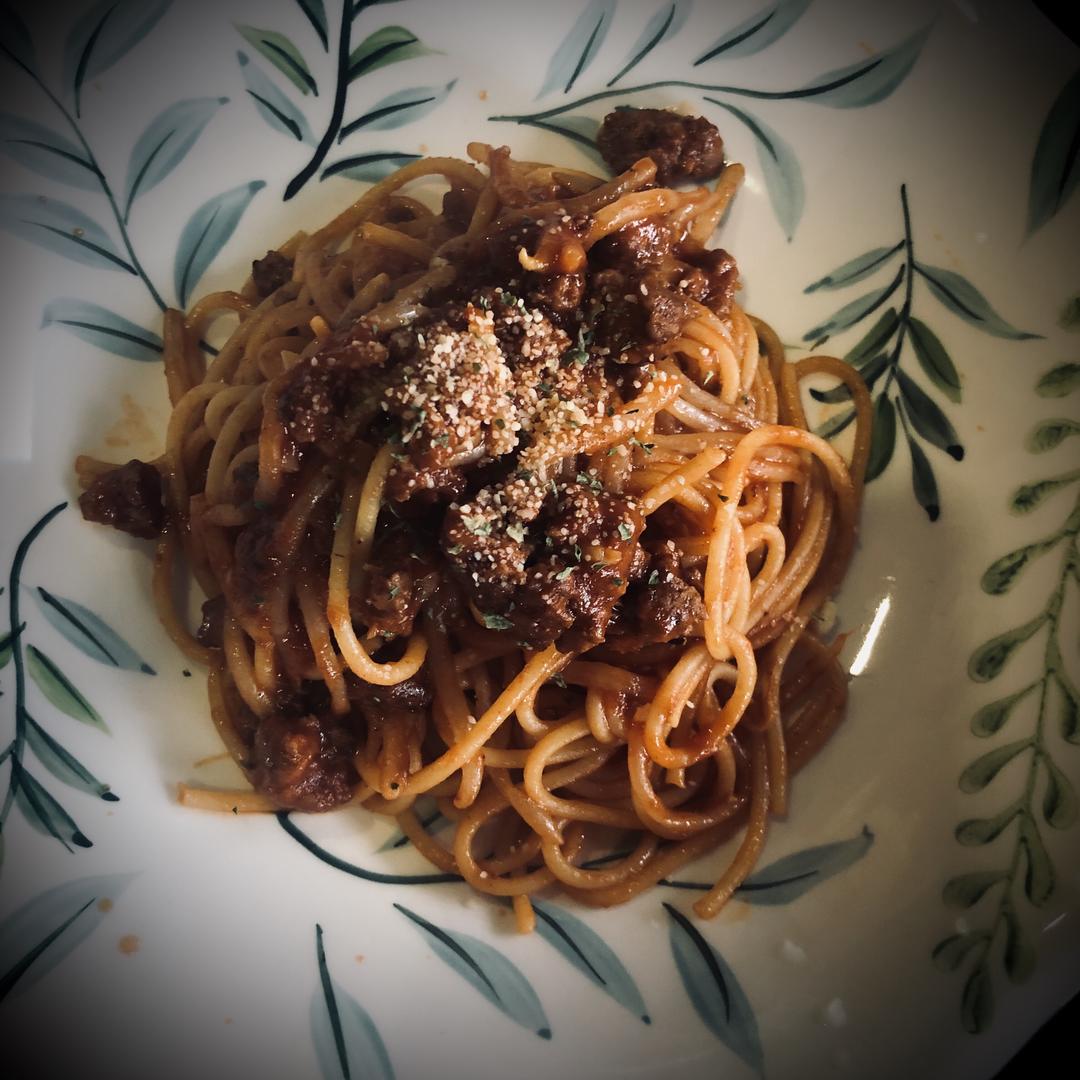 简易版番茄牛肉意面