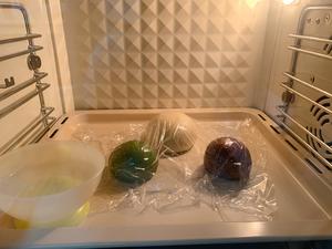 抹茶红豆vs倍浓朱古力🥳🥳双拼吐司的做法 步骤3