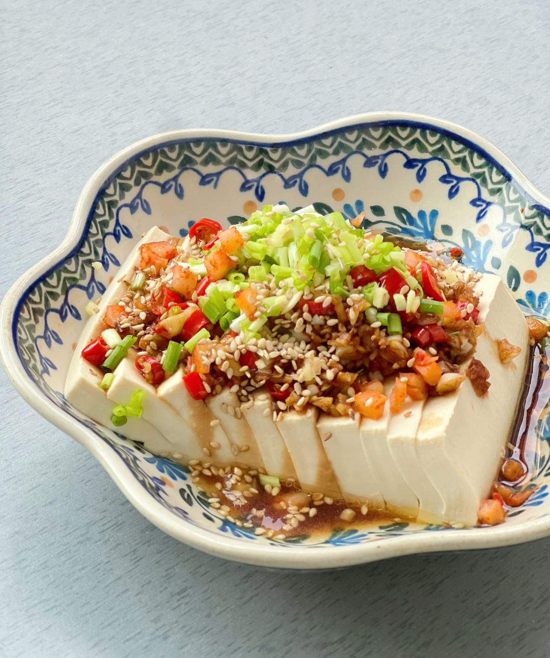 凉拌豆腐，爽口下饭超简单