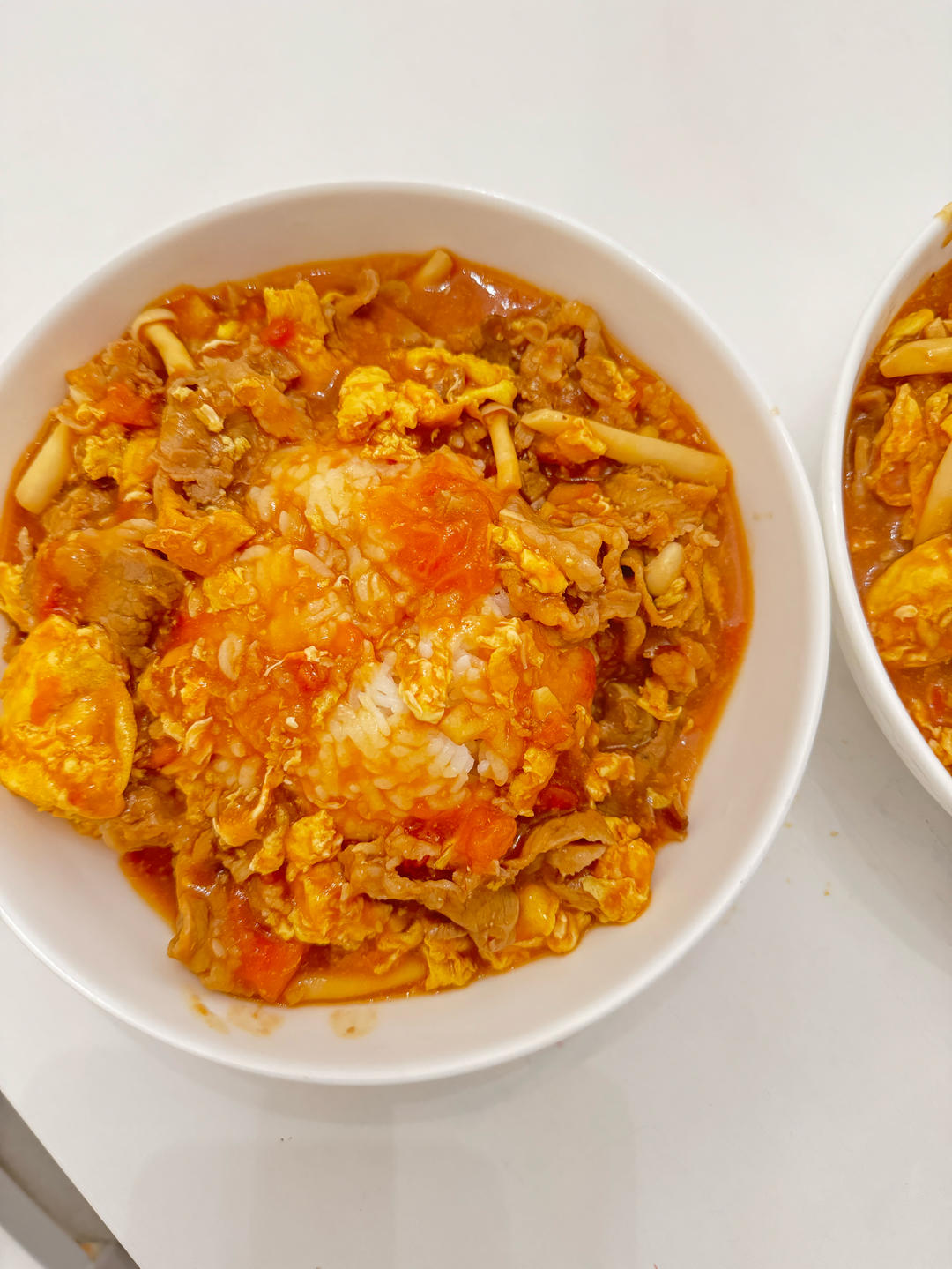 超级简单又营养的“番茄鸡蛋肥牛烩饭” 孩子的最爱的做法 步骤9