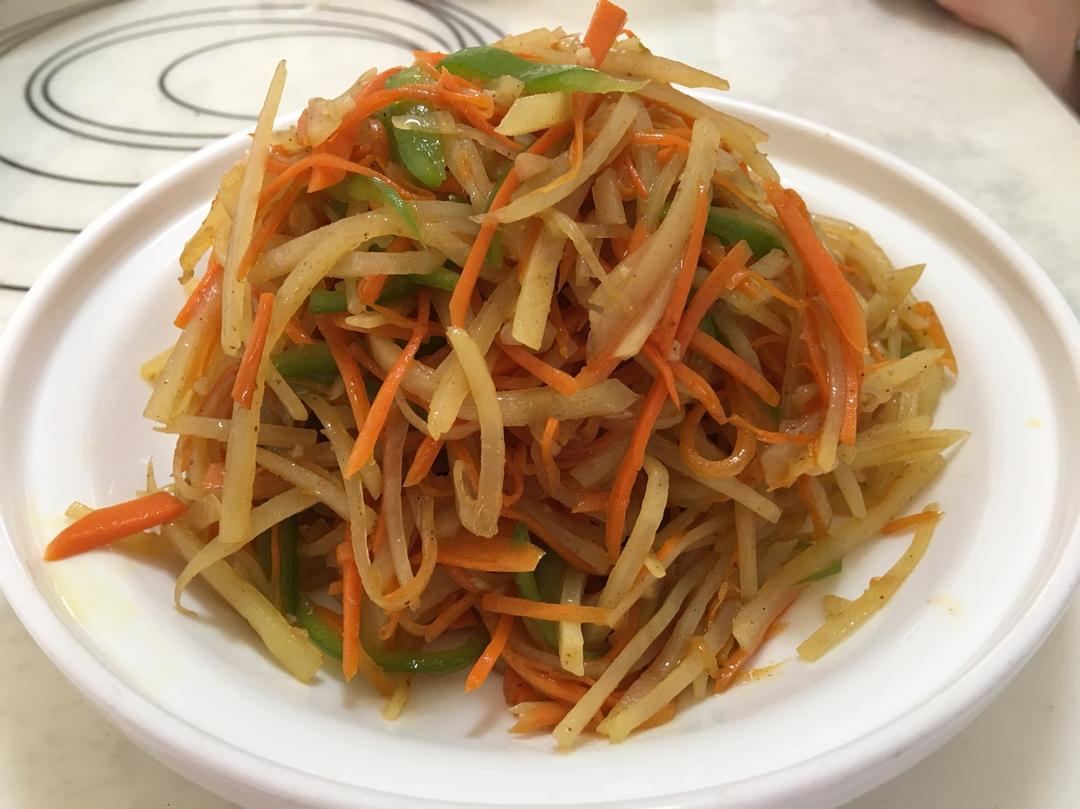 沙茶炒三丝