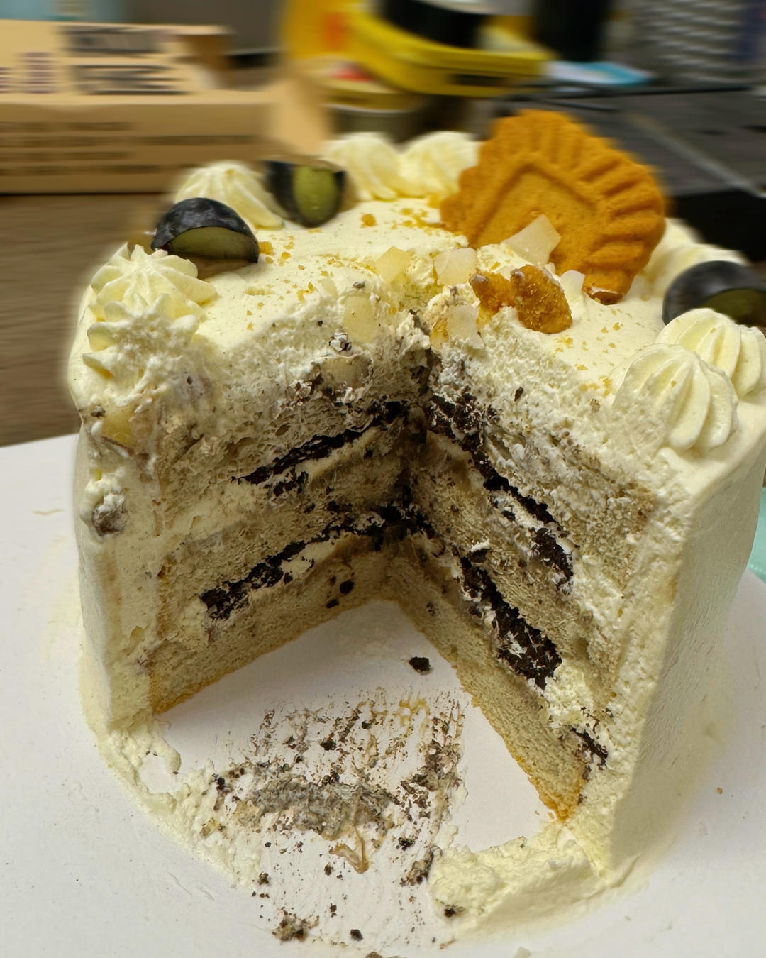 四寸抹面戚风蛋糕胚