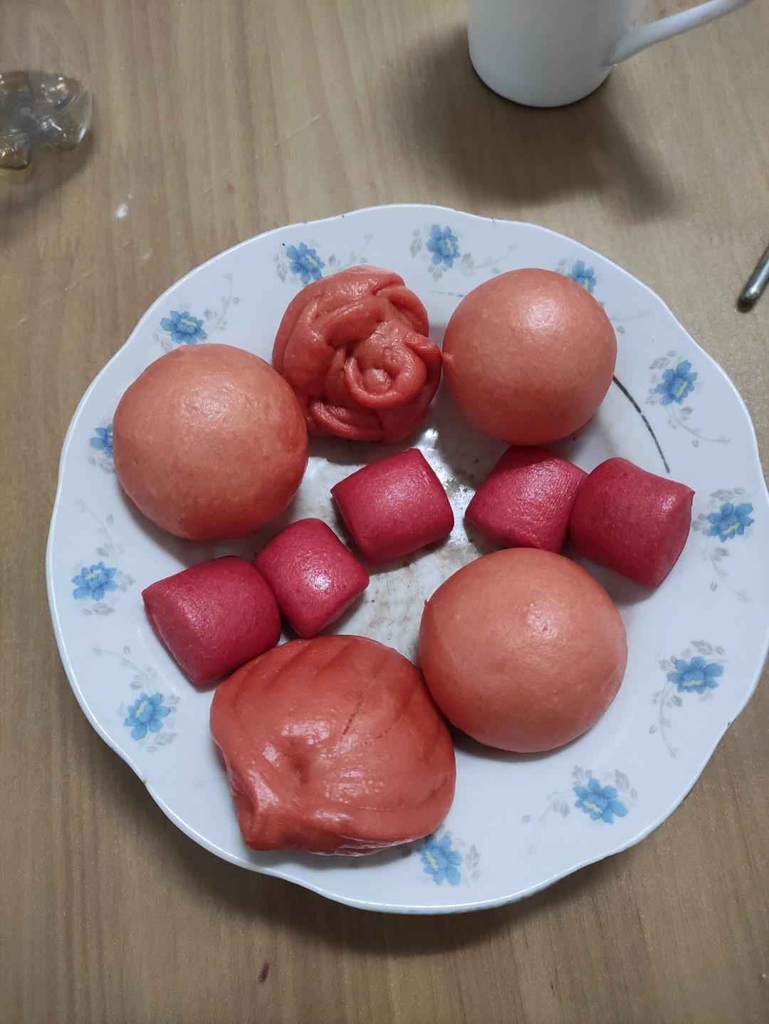 火龙果小馒头（严格按配方，不要按自己的想法，不然你干嘛看我的方子啊😭)